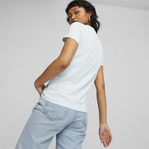 ess+ metallic logo tee w -B29