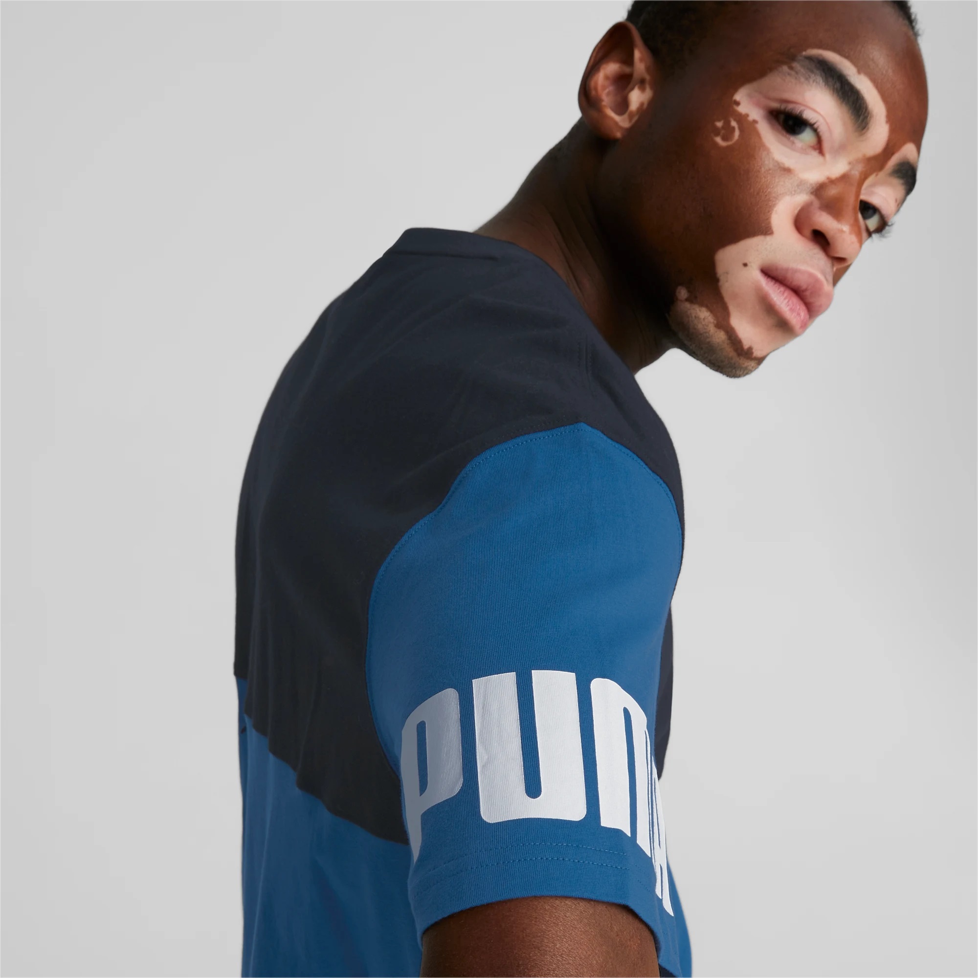 puma power colorblock tee -B24