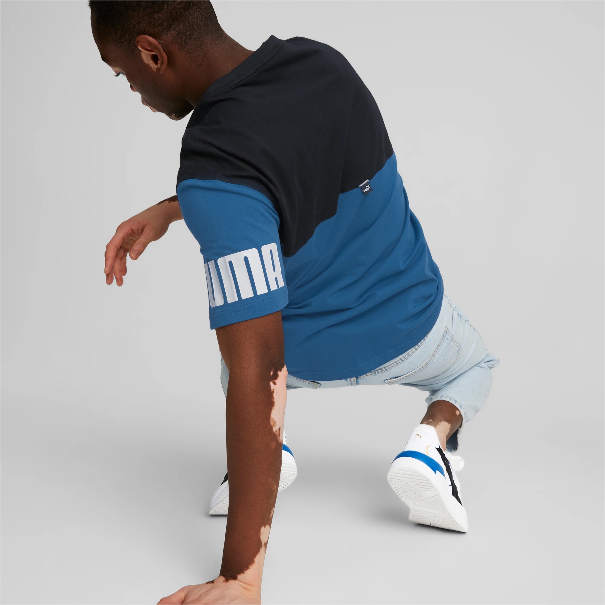 puma power colorblock tee -B24