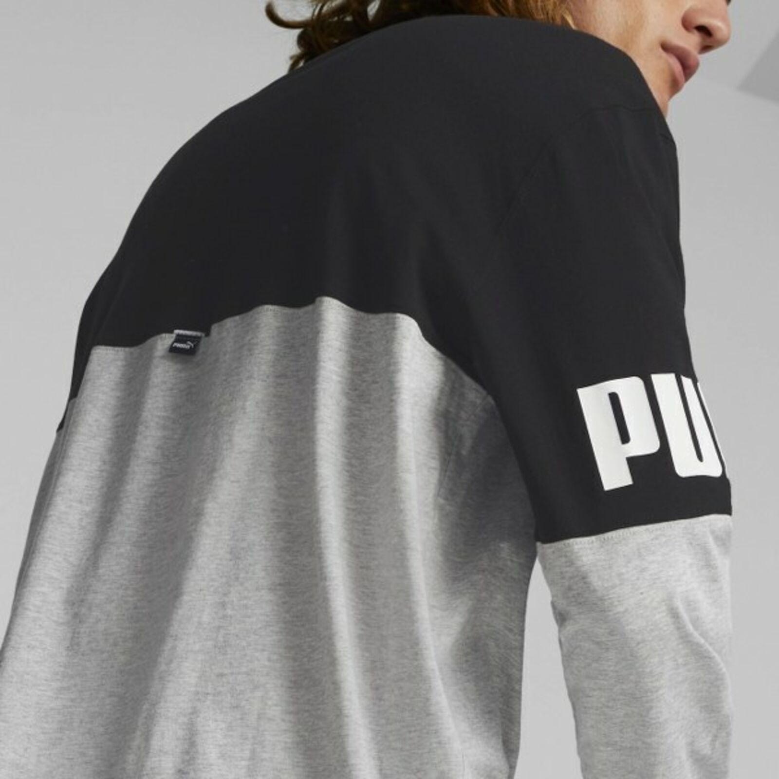 puma power colorblock longsleeve tee -B14