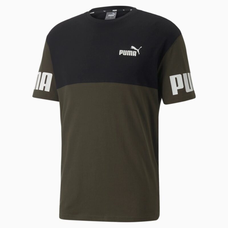 puma power colorblock tee