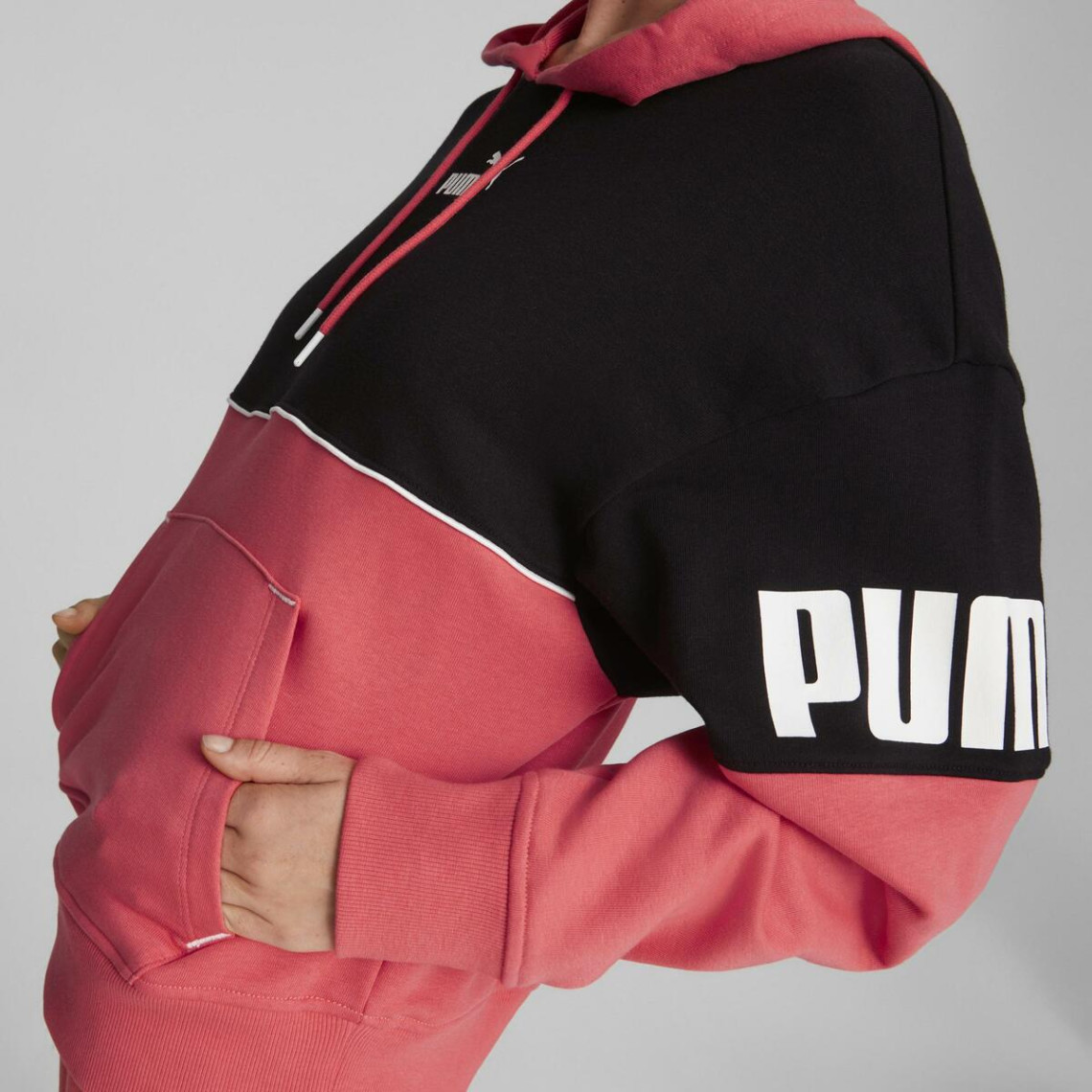 puma power colorblock hoodie tr w -B35 - Imagen 3