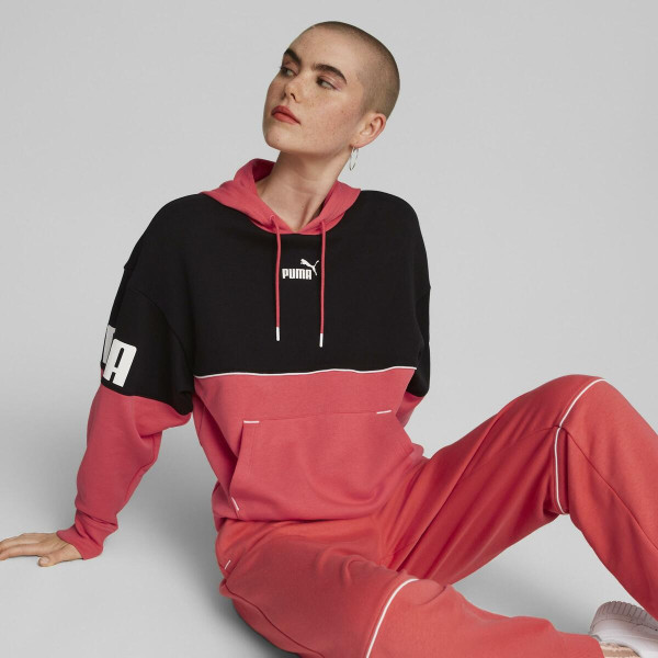 puma power colorblock hoodie tr w -B35 - Imagen 4