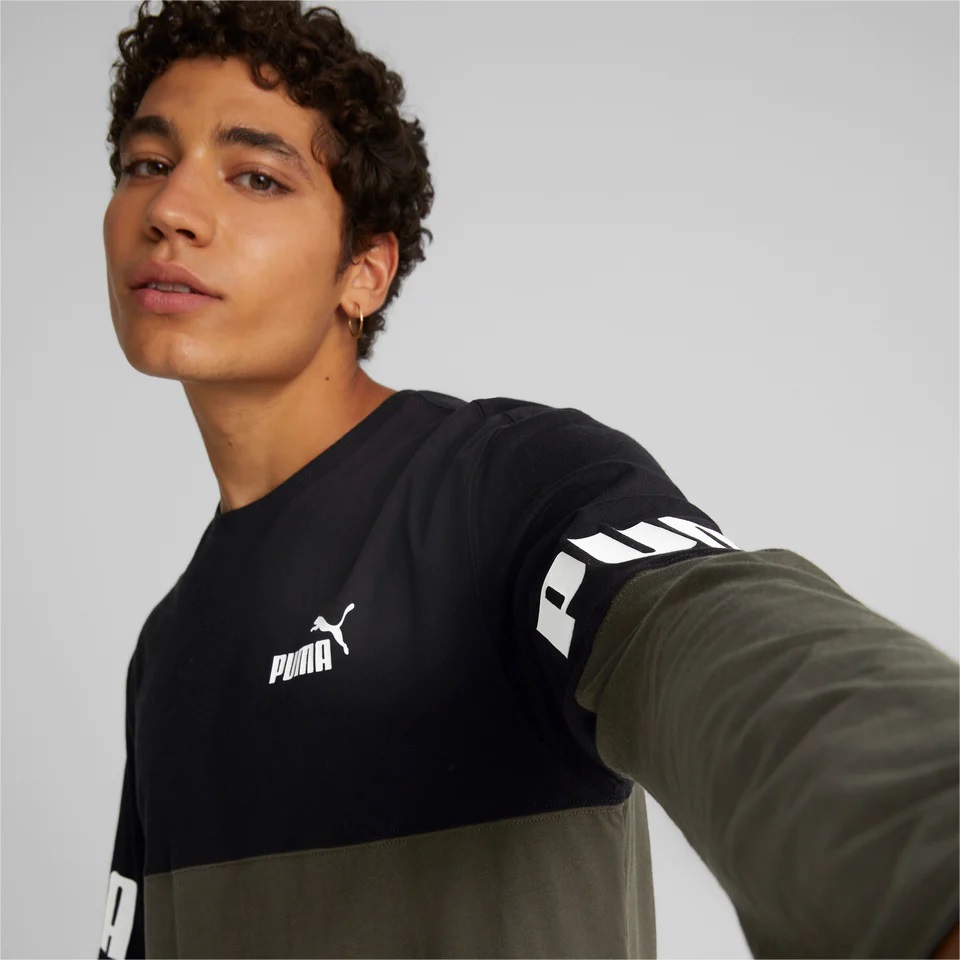 puma power colorblock longsleeve tee -B14 - Imagen 3