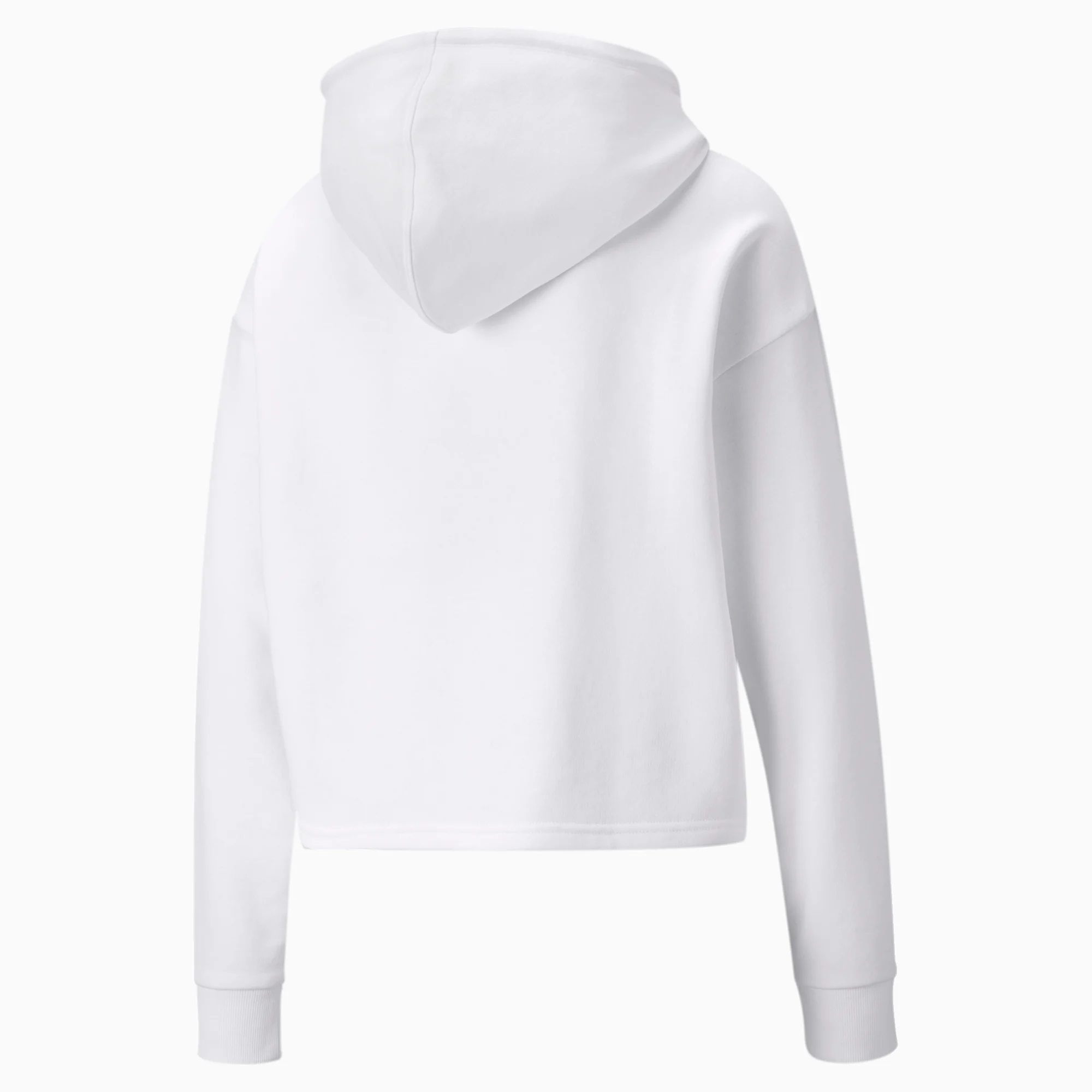 ess+ metallic logo cropped hoodie tr w -B34 - Imagen 4