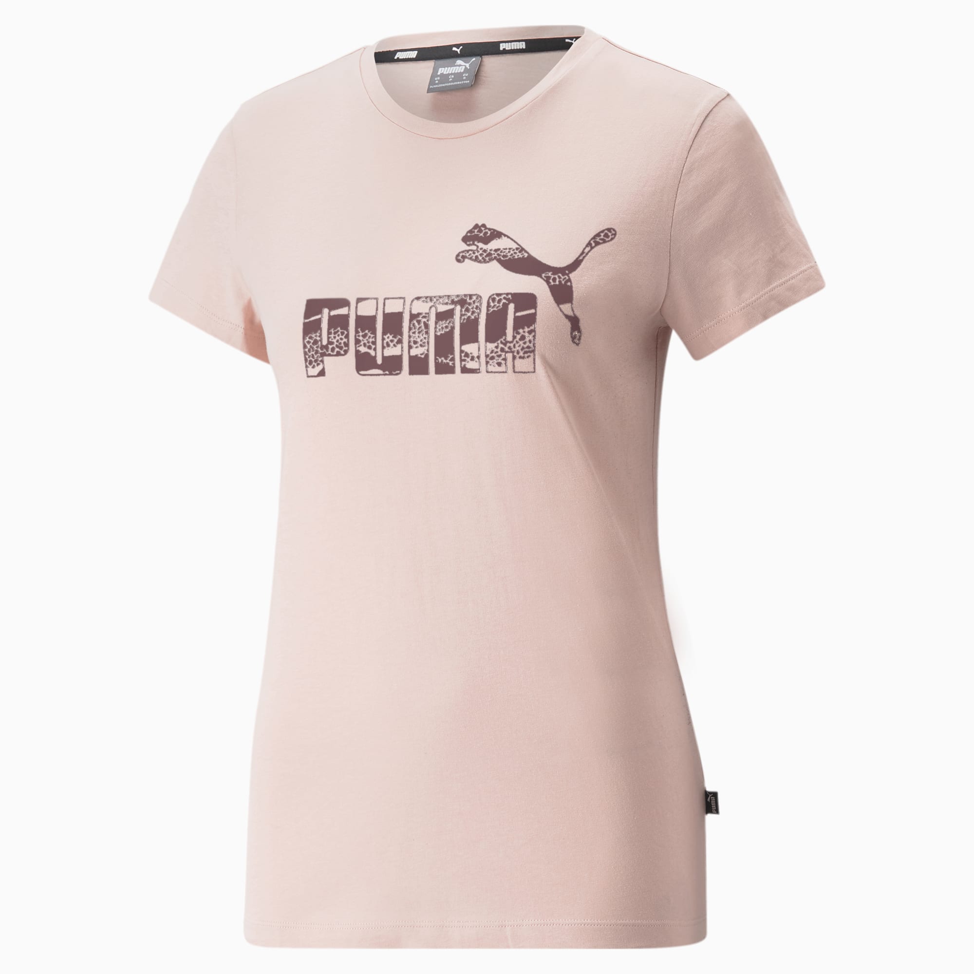 ESS + ANIMAL LOGO TEE ROSE QUARTZ -B13
