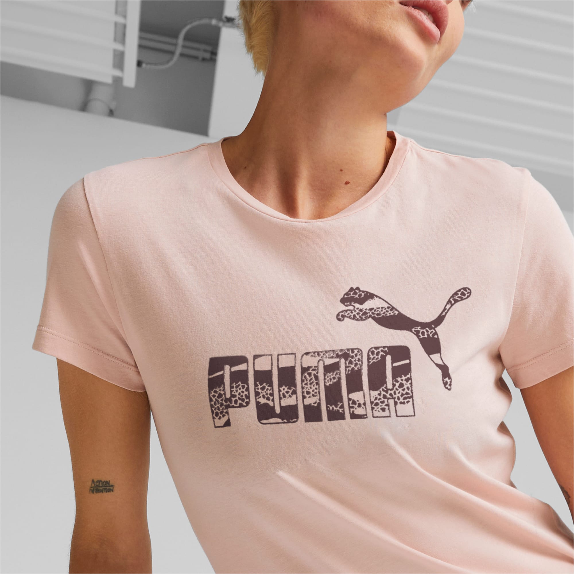 ESS + ANIMAL LOGO TEE ROSE QUARTZ -B13 - Imagen 2