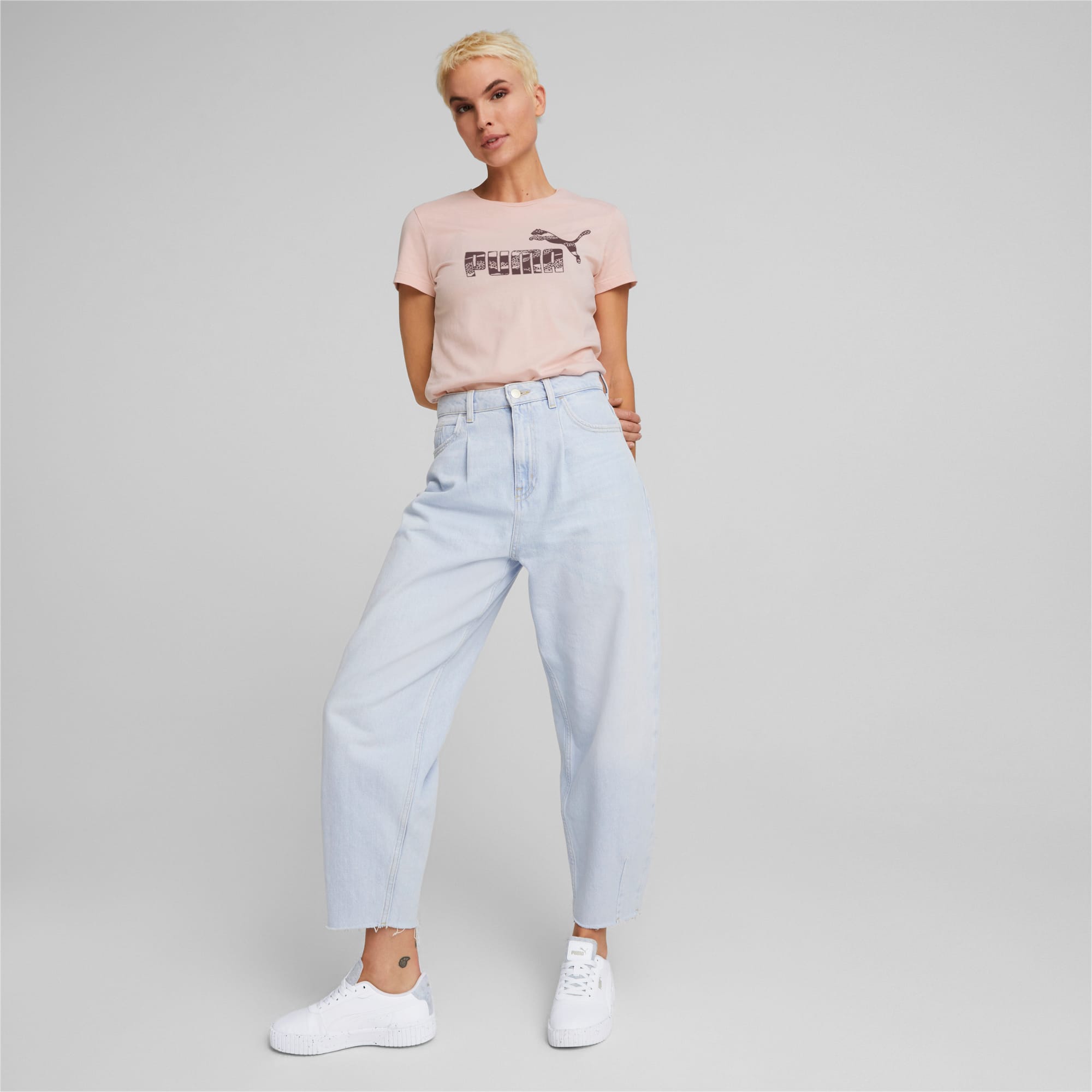 ESS + ANIMAL LOGO TEE ROSE QUARTZ -B13 - Imagen 3